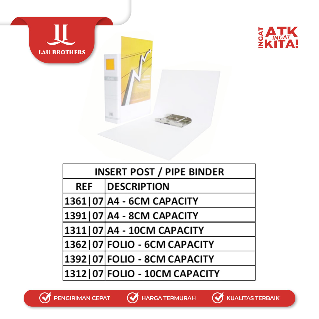 BANTEX INSERT POST / PIPE BINDER 1361|07 /1391|07 / 1311|07 / 1362|07 / 1392|07 / 1312|07 (1PC) - Image 3