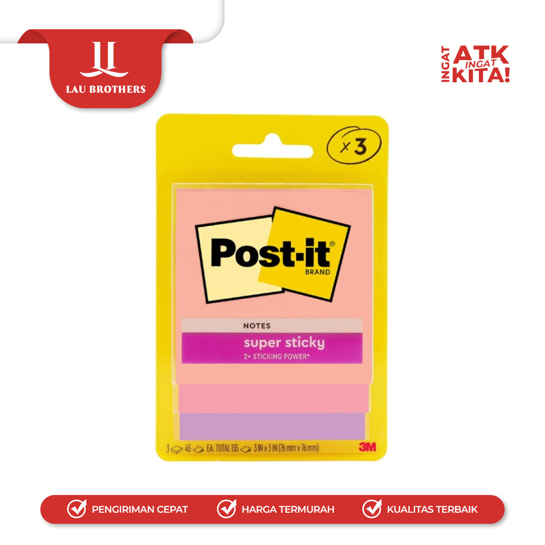 POST IT 3M STICKY NOTE NO. 3321-3SSJP (1SET) - Image 4