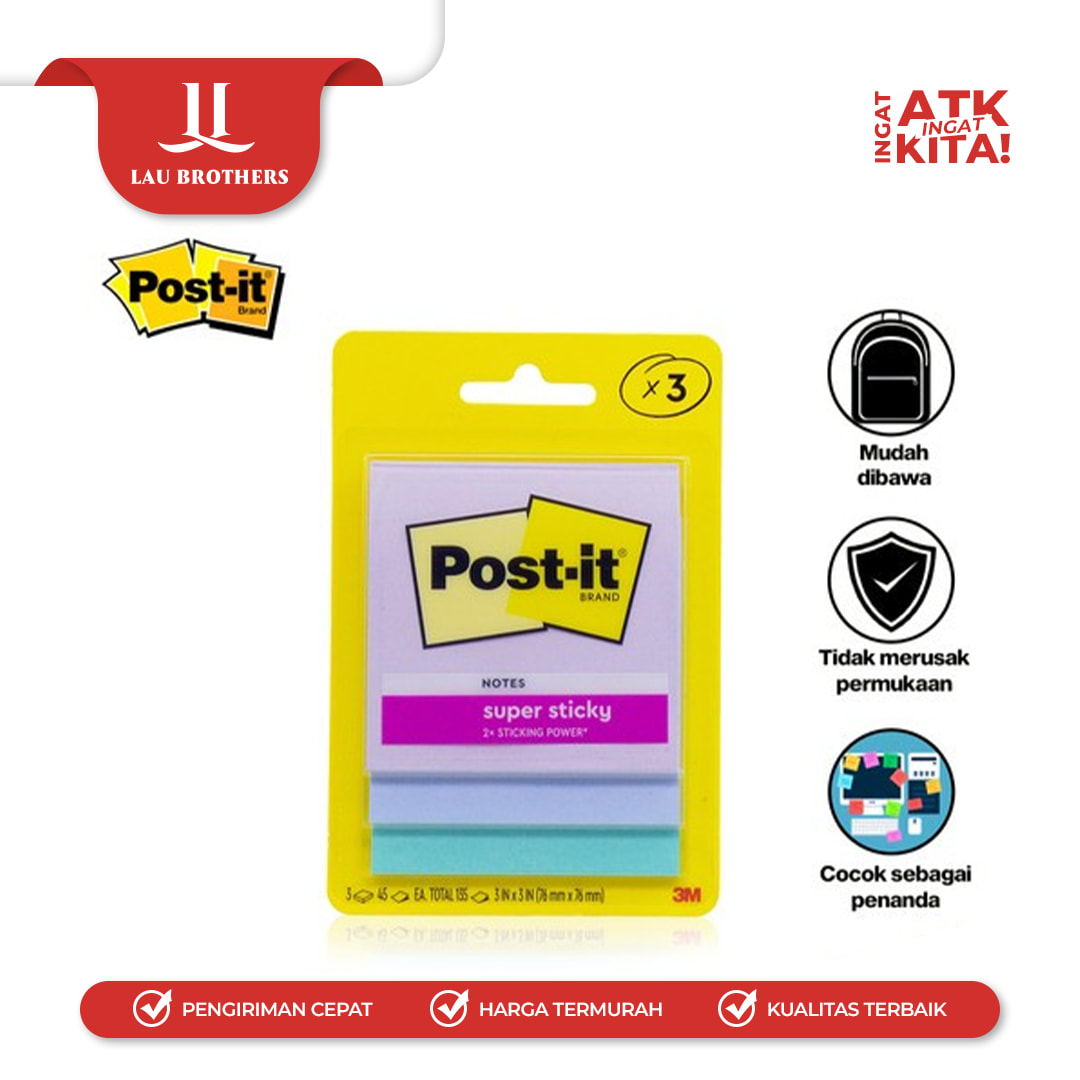 POST IT 3M STICKY NOTE NO. 3321-3SSJP (1SET) - Image 3