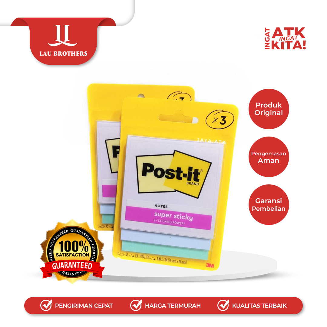 POST IT 3M STICKY NOTE NO. 3321-3SSJP (1SET)