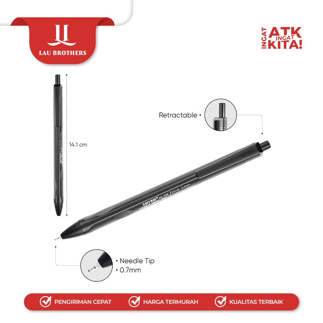 JOYKO PULPEN BALLPEN BP-338 (1LSN/ 12PCS) - Image 3