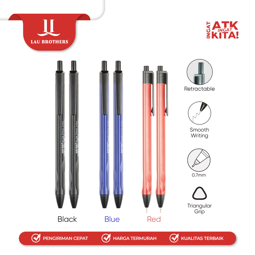 JOYKO PULPEN BALLPEN BP-338 (1LSN/ 12PCS) - Image 2