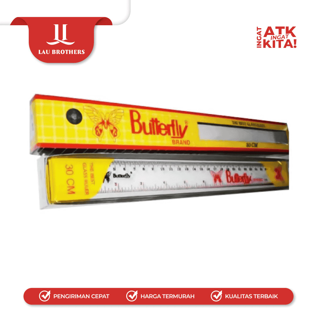 BUTTERFLY PENGGARIS PLASTIK 30cm (1PC) - Image 3