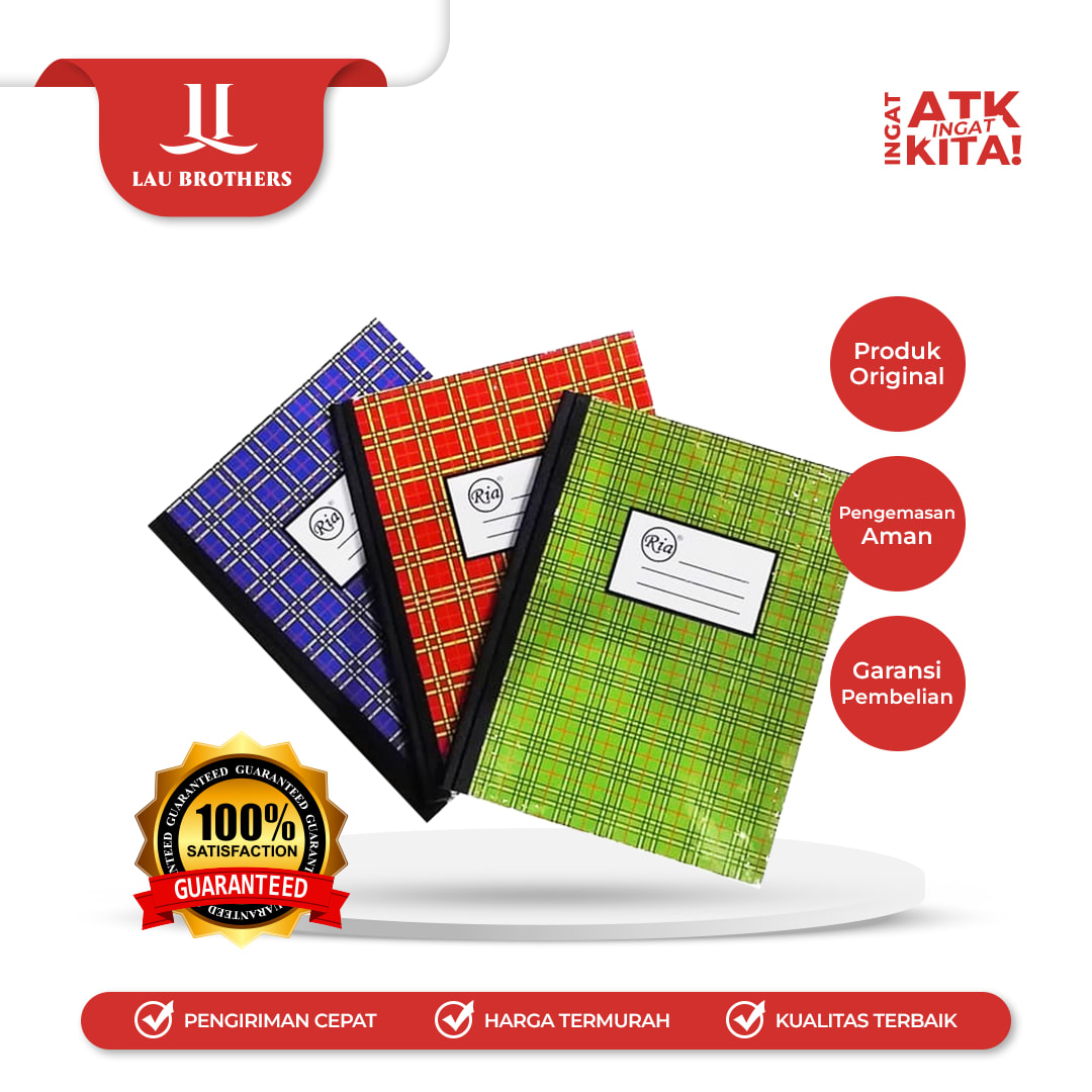 RIA BUKU KWARTO 100LEMBAR (1BUKU)