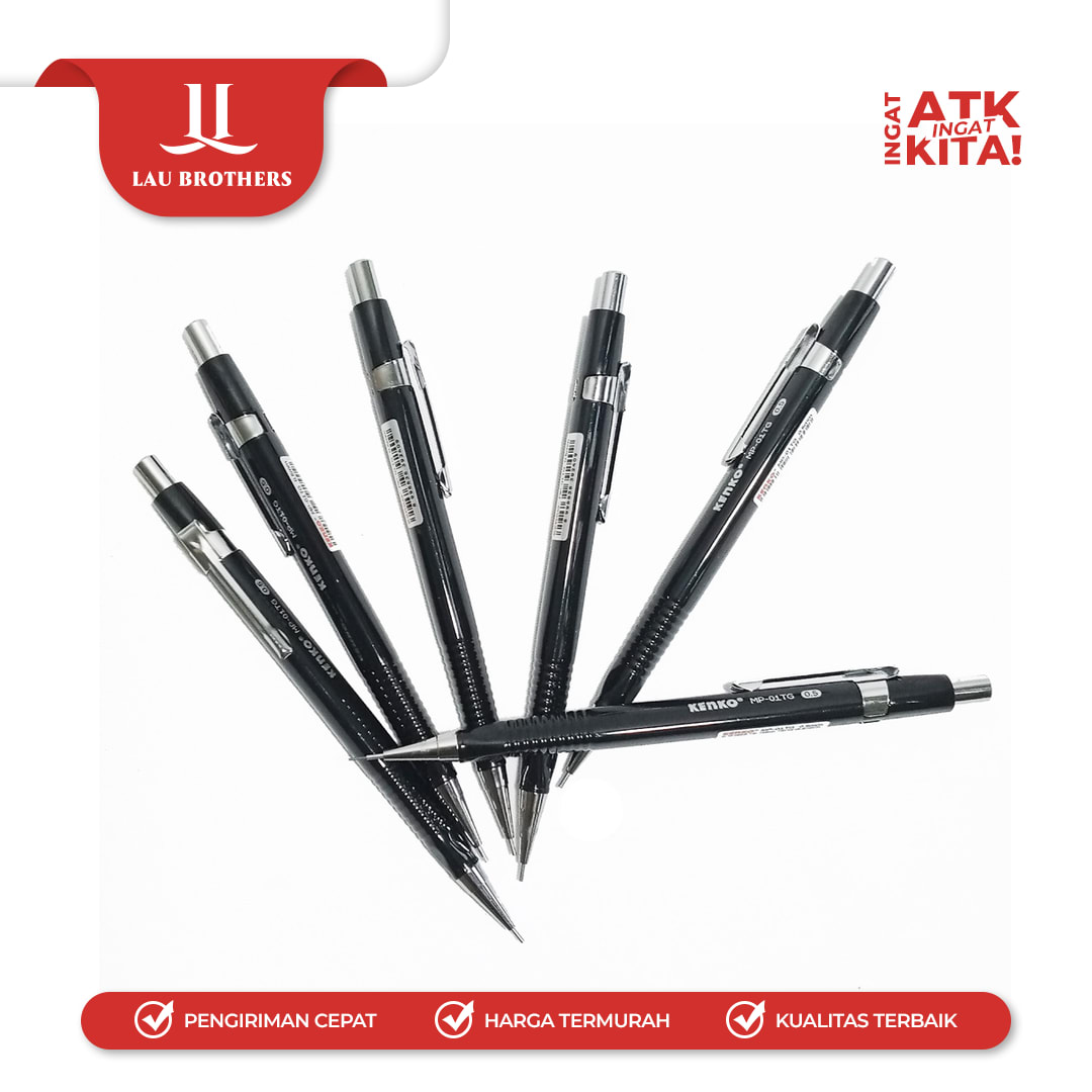 KENKO PENSIL MEKANIK/ MECHANICAL PENCIL MP-01/MP-01TG (1LSN/ 12PCS) - Image 5