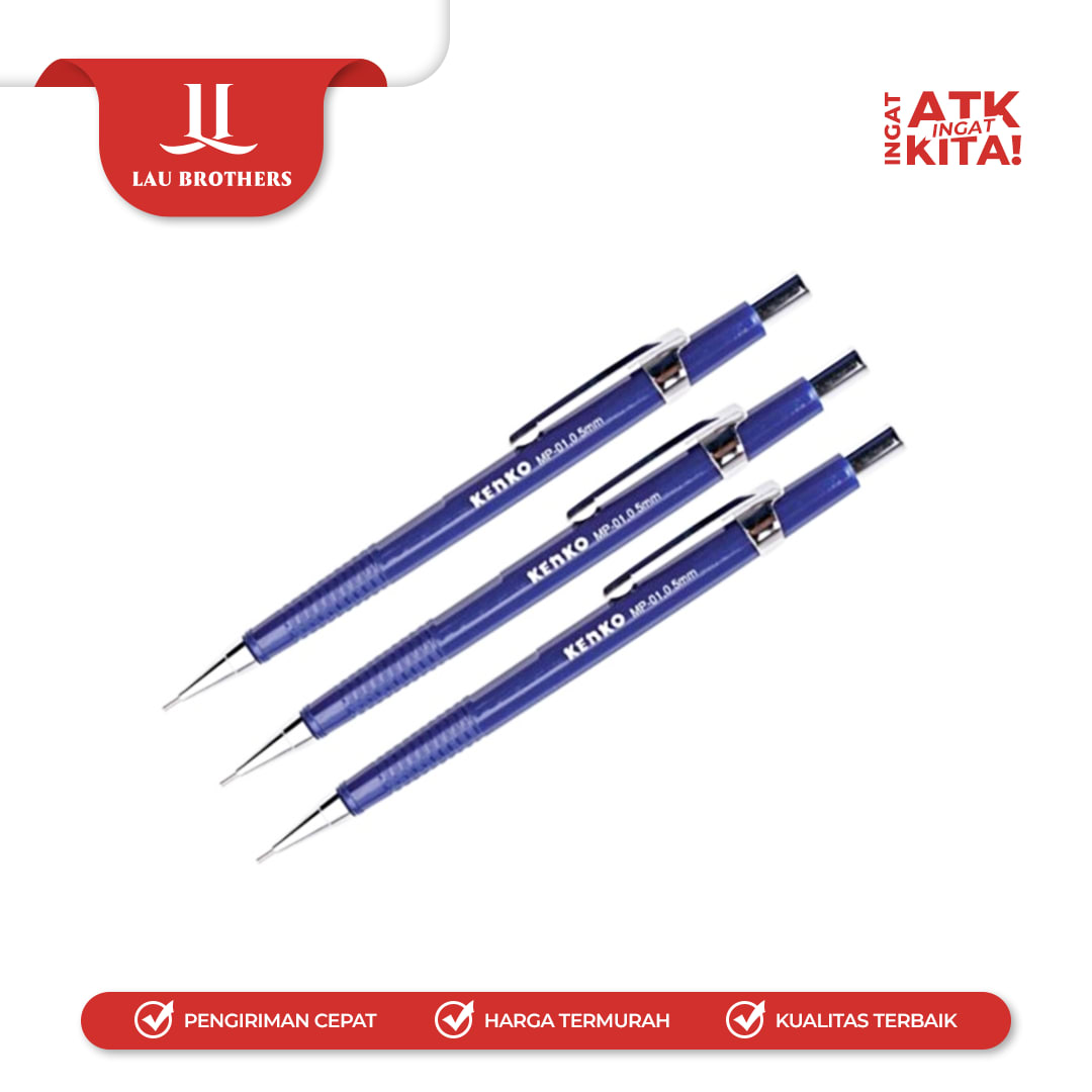 KENKO PENSIL MEKANIK/ MECHANICAL PENCIL MP-01/MP-01TG (1LSN/ 12PCS) - Image 2