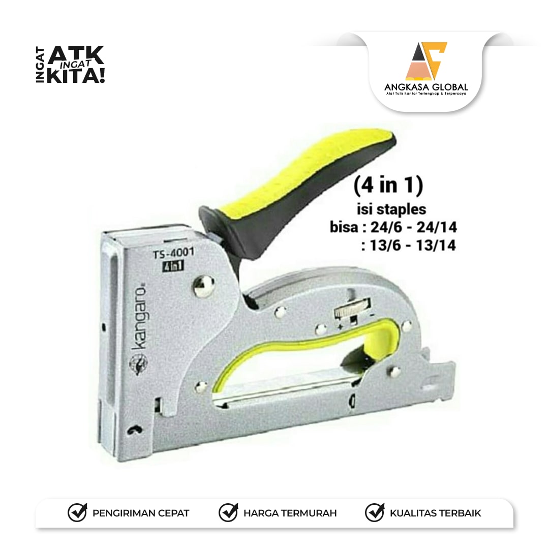 KANGARO STAPLER TEMBAK/ GUN TRACKER 4 IN 1 TS-4001/Z (1PC) - Image 3
