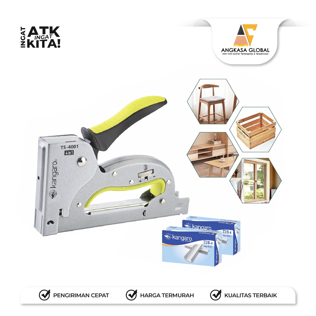 KANGARO STAPLER TEMBAK/ GUN TRACKER 4 IN 1 TS-4001/Z (1PC) - Image 2