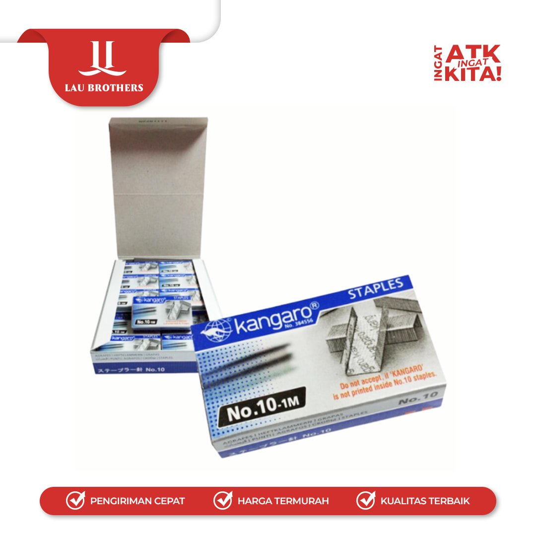 KANGARO ISI STAPLES NO.10 (1PACK/ 20BOX) - Image 2