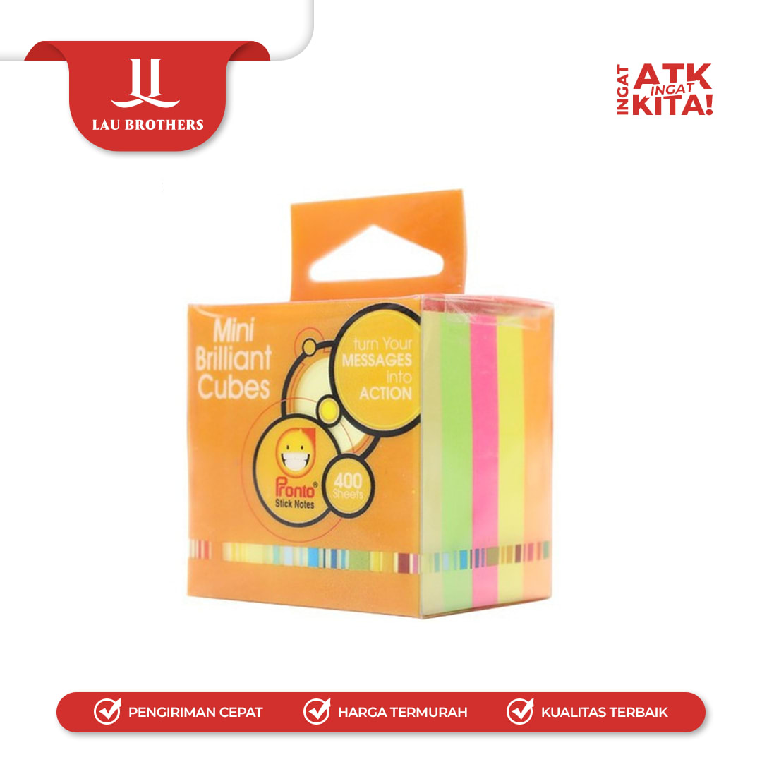 PRONTO STICKY NOTE BRILLIANT CUBE (1PAD) - Image 2