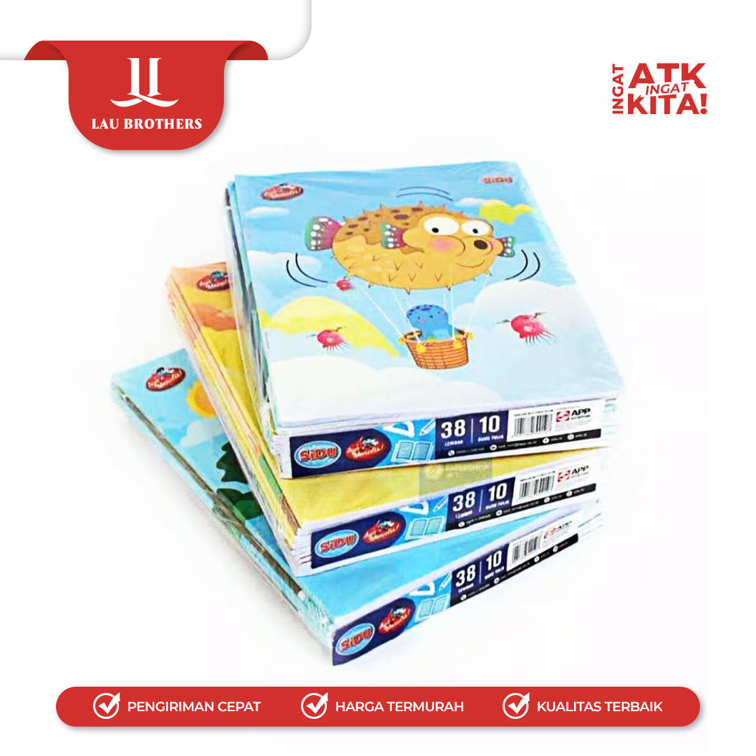 SIDU BUKU TULIS 38LEMBAR (1PACK/ 10BUKU) - Image 3