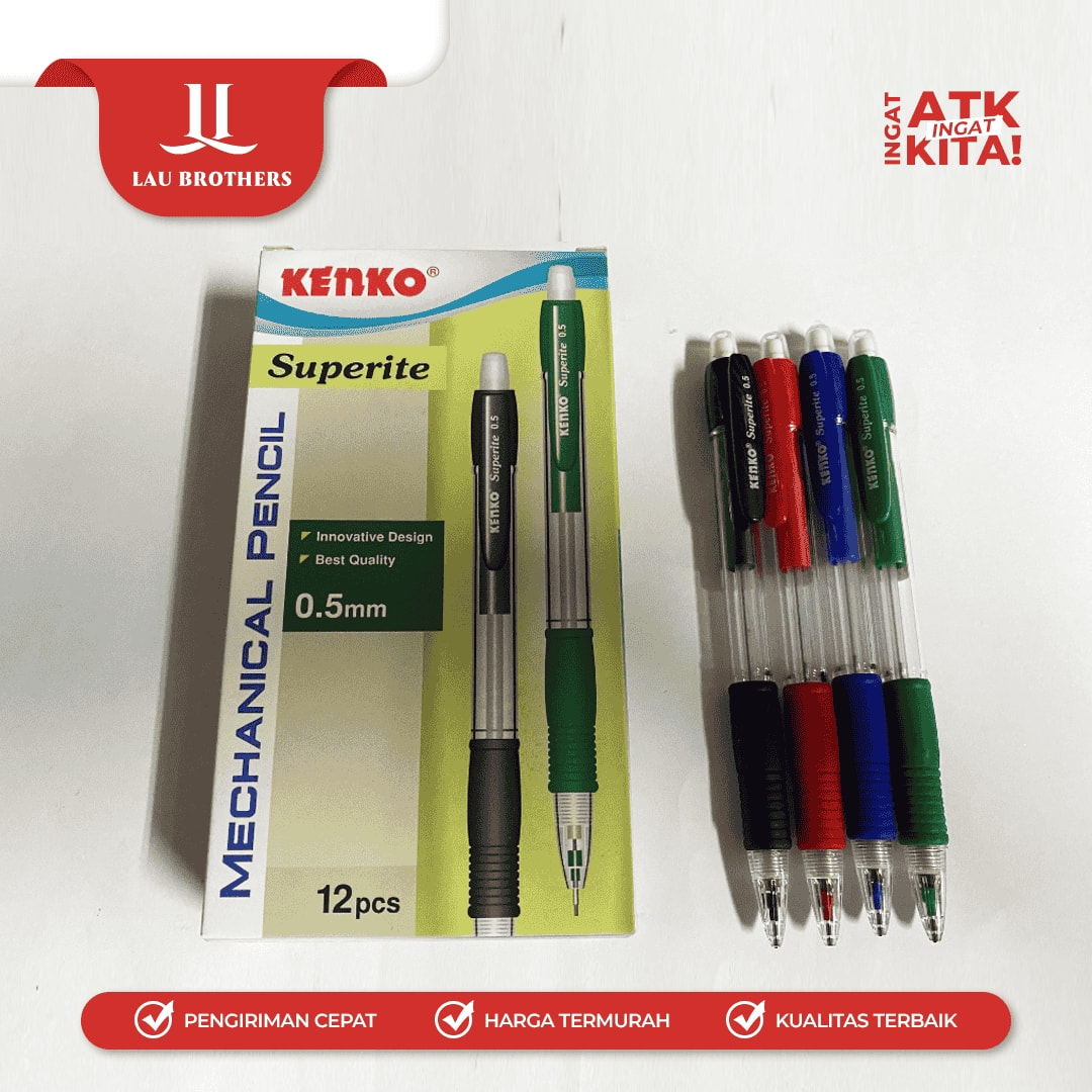 KENKO PENSIL MEKANIK/ MECHANICAL PENCIL SUPERITE 0.5mm (1PC) - Image 3