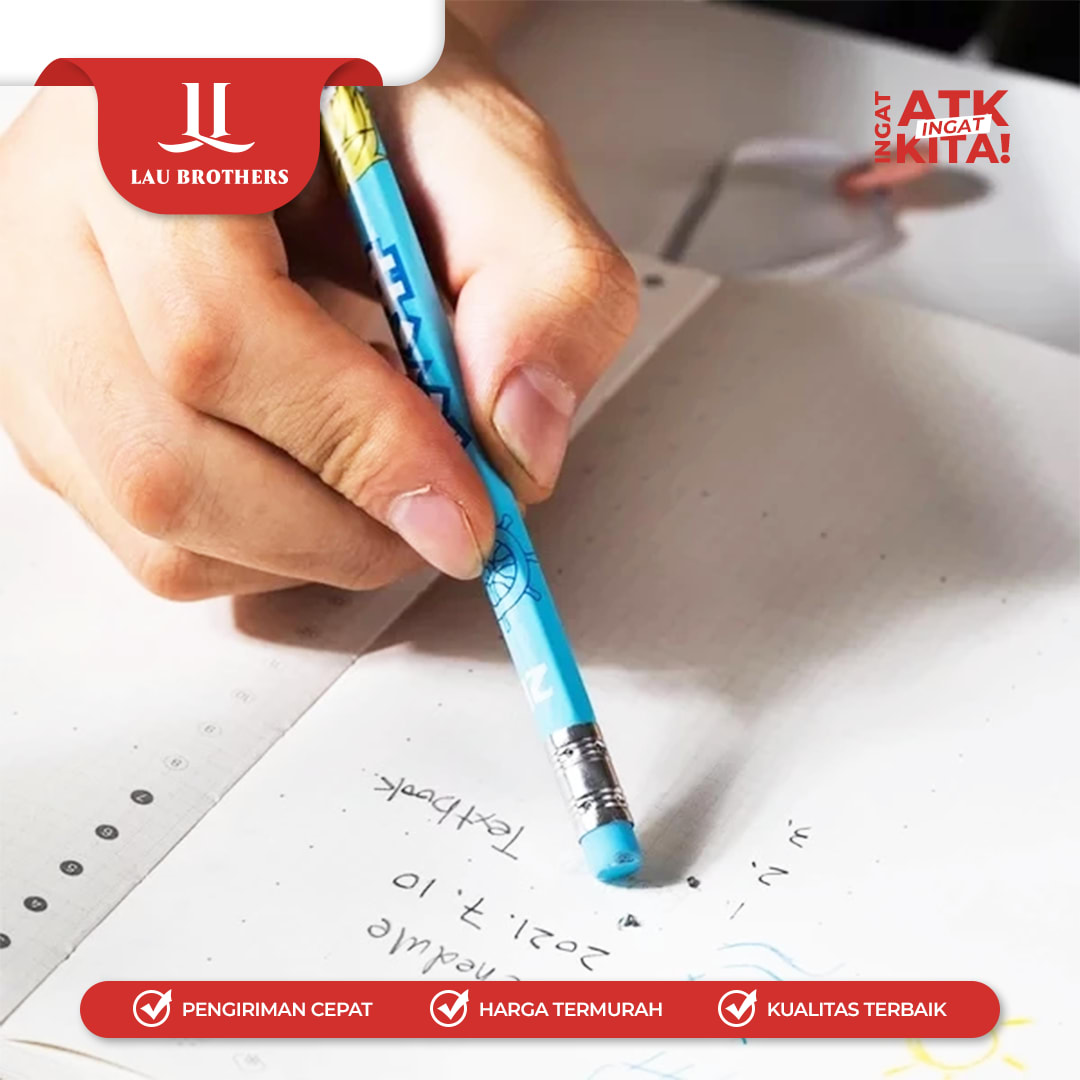 DELI PENSIL GRAFIT/ GRAPHITE PENCIL ONE PIECE EC021-2B (1LSN/ 12PCS) - Image 3