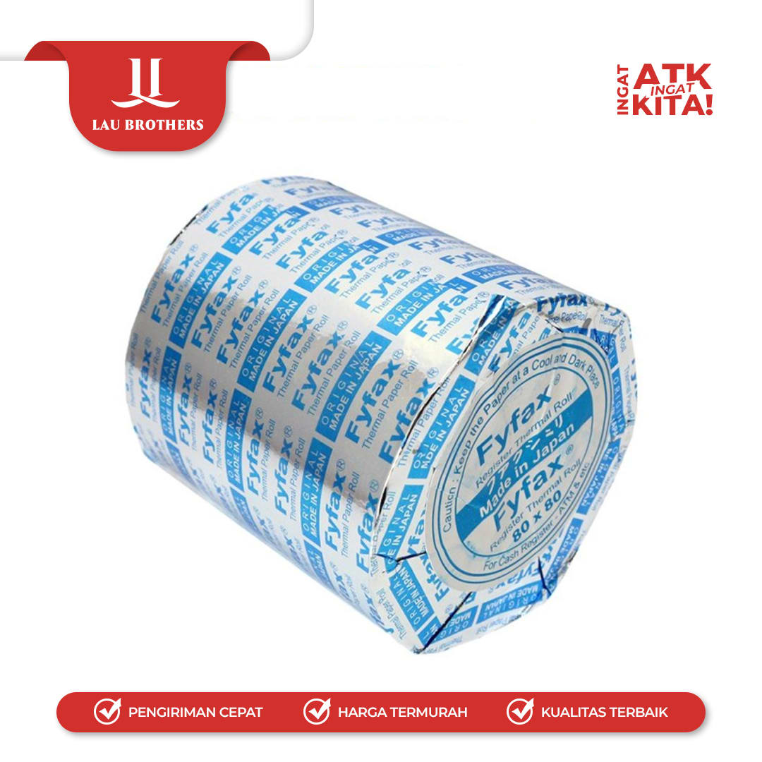 KERTAS TERMAL/ THERMAL PAPER 80mm x 48mm (1ROLL) - Image 2
