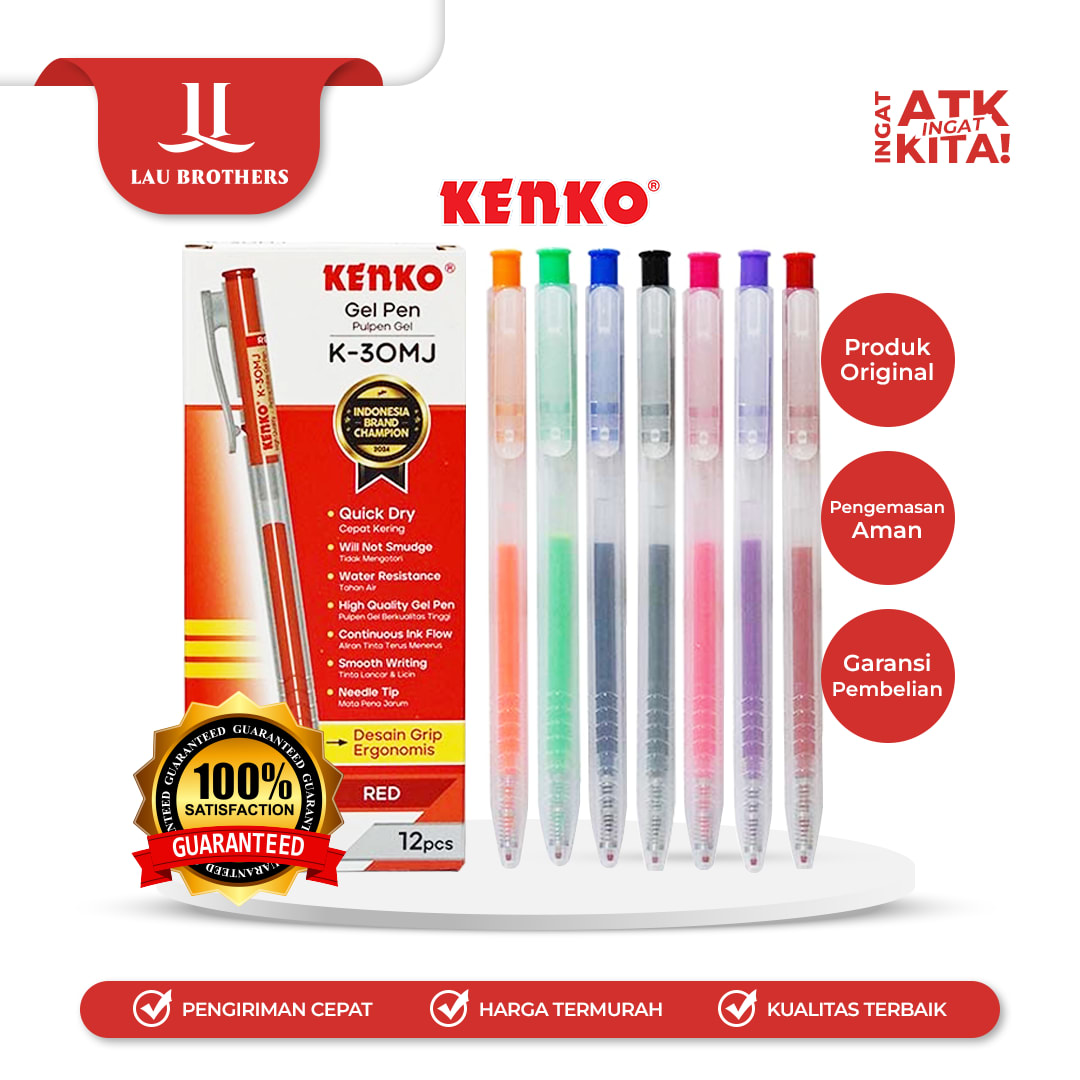 KENKO PULPEN GEL/ GEL PEN K-30MJ (1LSN/ 12PCS)