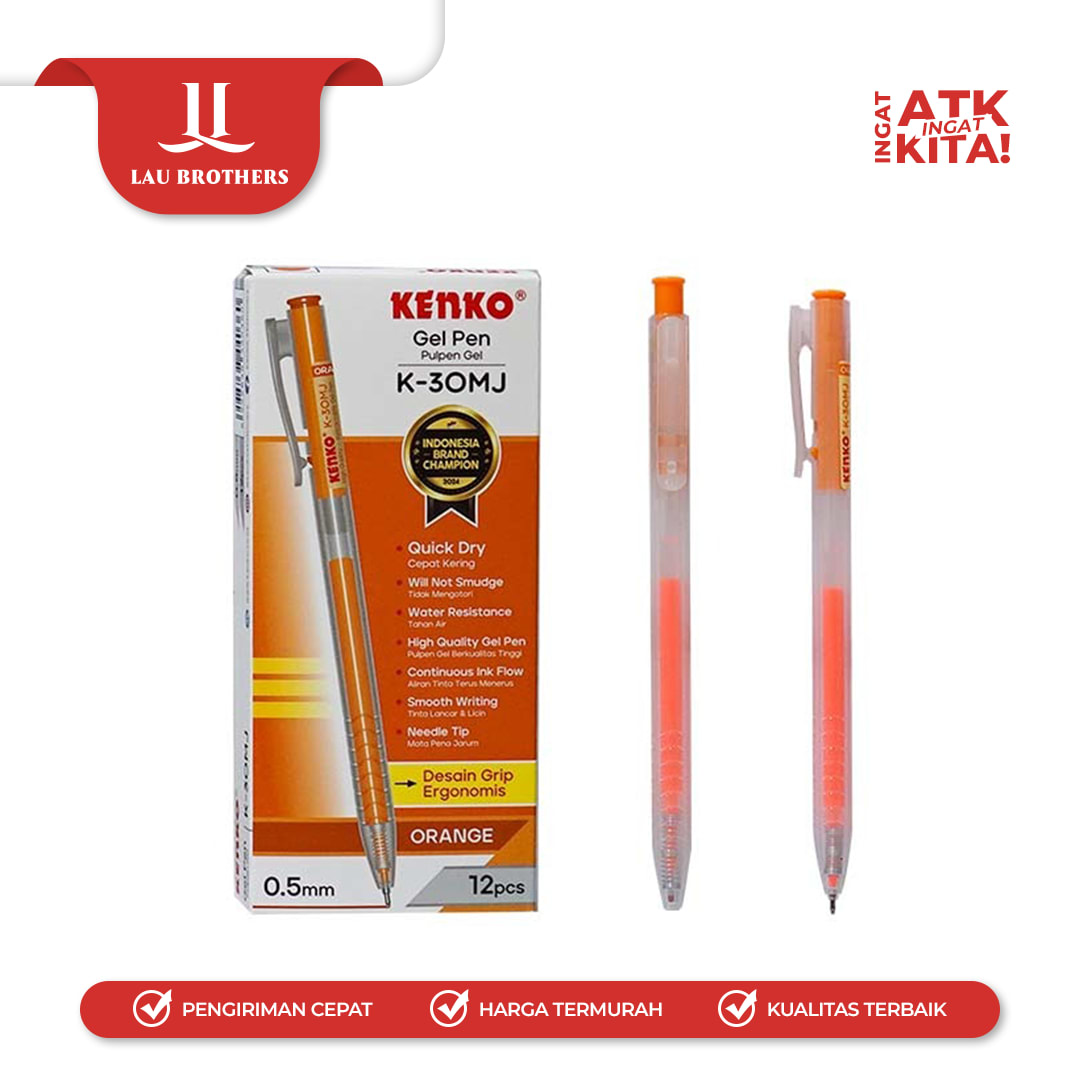 KENKO PULPEN GEL/ GEL PEN K-30MJ (1LSN/ 12PCS) - Image 5