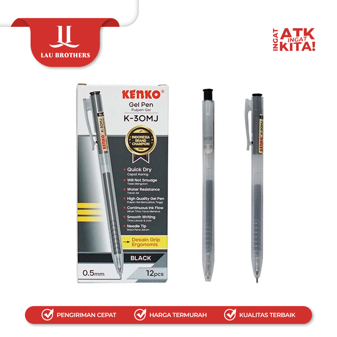 KENKO PULPEN GEL/ GEL PEN K-30MJ (1LSN/ 12PCS) - Image 3