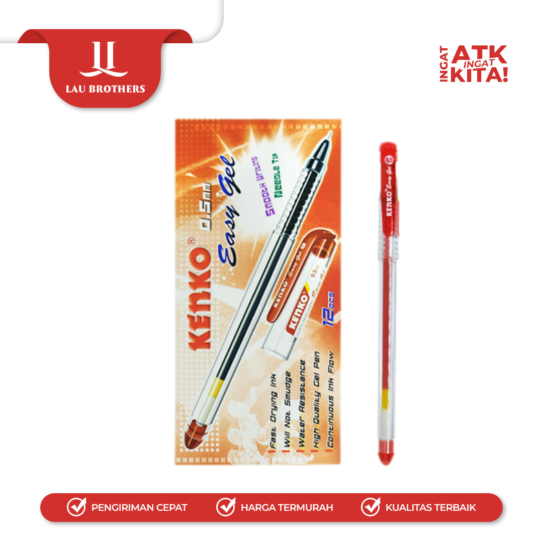 KENKO PULPEN GEL/ EASY GEL PEN (1LSN/ 12PCS) - Image 4