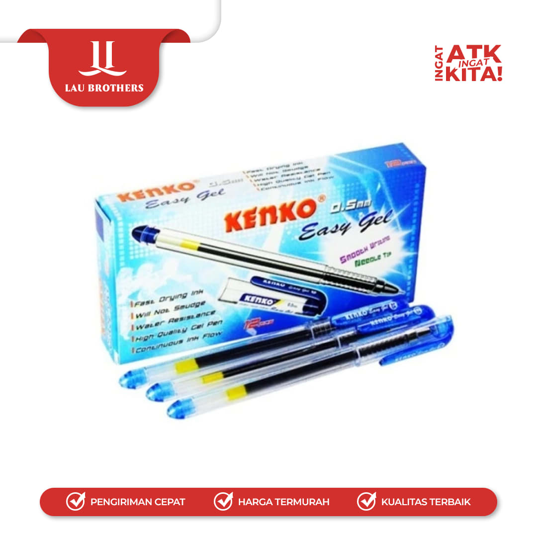 KENKO PULPEN GEL/ EASY GEL PEN (1LSN/ 12PCS) - Image 3