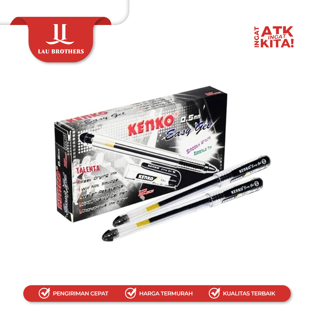 KENKO PULPEN GEL/ EASY GEL PEN (1LSN/ 12PCS) - Image 2