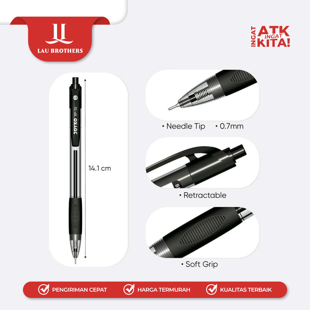 JOYKO PULPEN PENA/ BALL PEN BP-56 (1LSN/ 12PCS) - Image 2