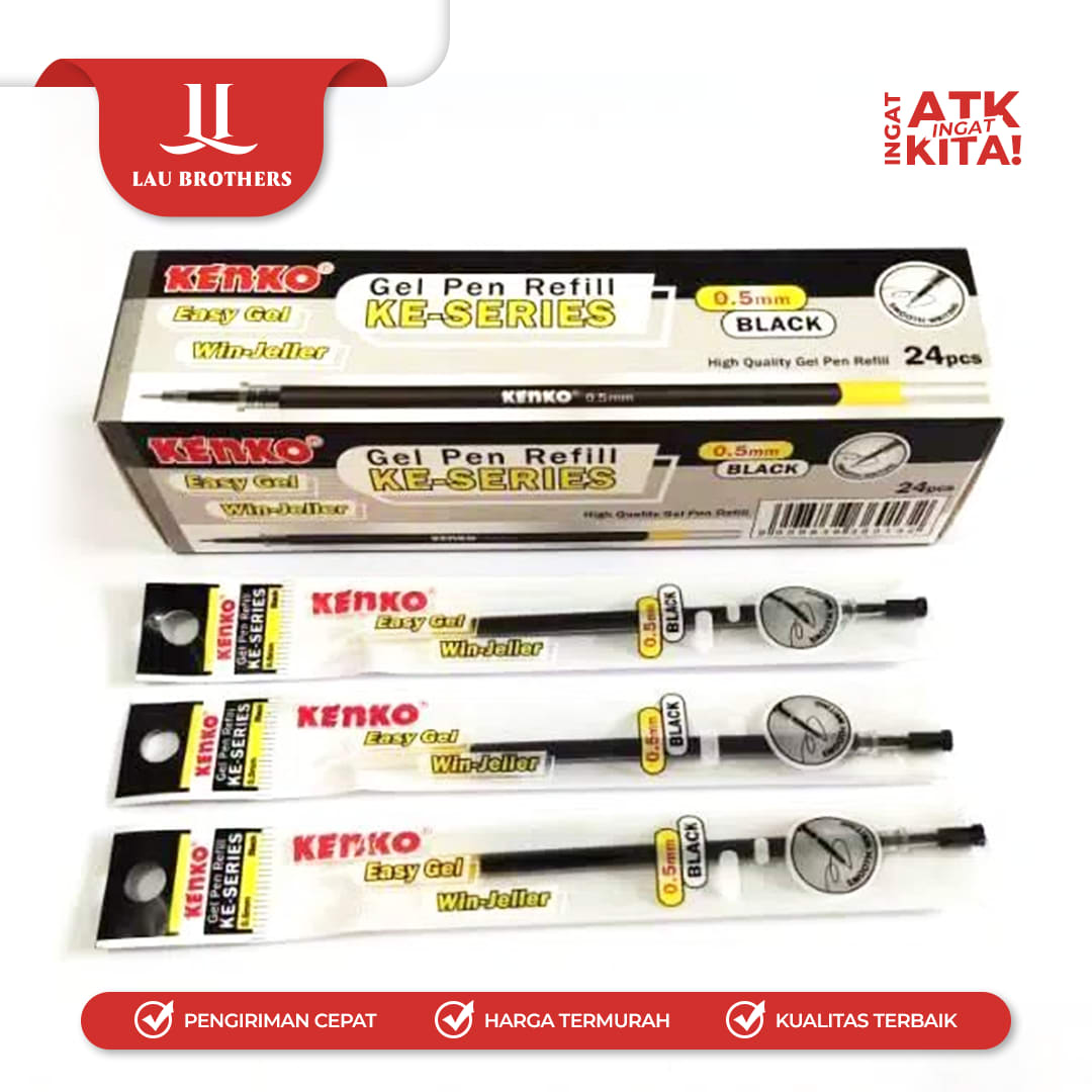 KENKO ISI PULPEN GEL/ REFILL EASY GEL (1PACK/ 24PCS) - Image 2