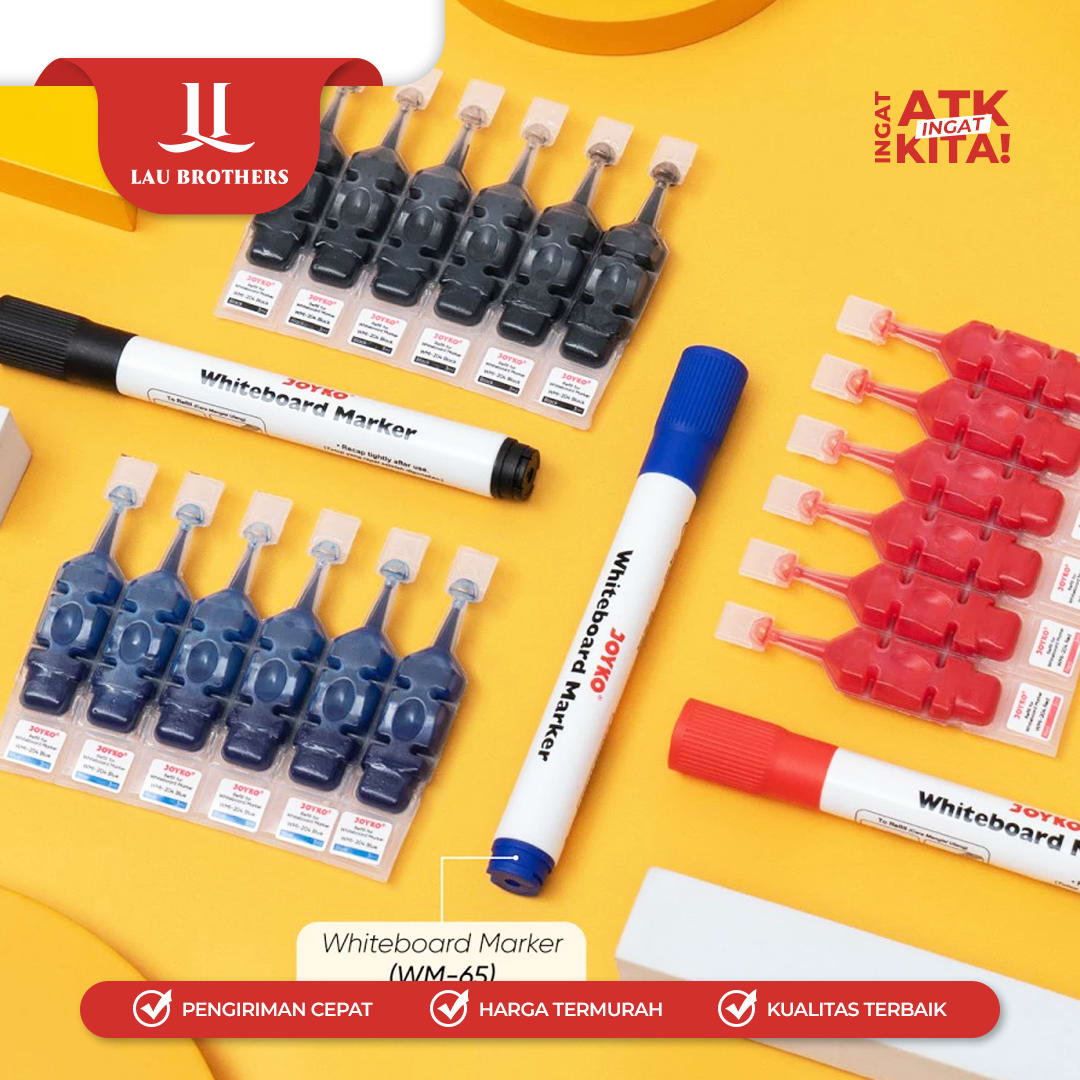 JOYKO SPIDOL PAPAN TULIS/ WHITEBOARD MARKER WM-65 (1LSN/ 12PCS) - Image 5