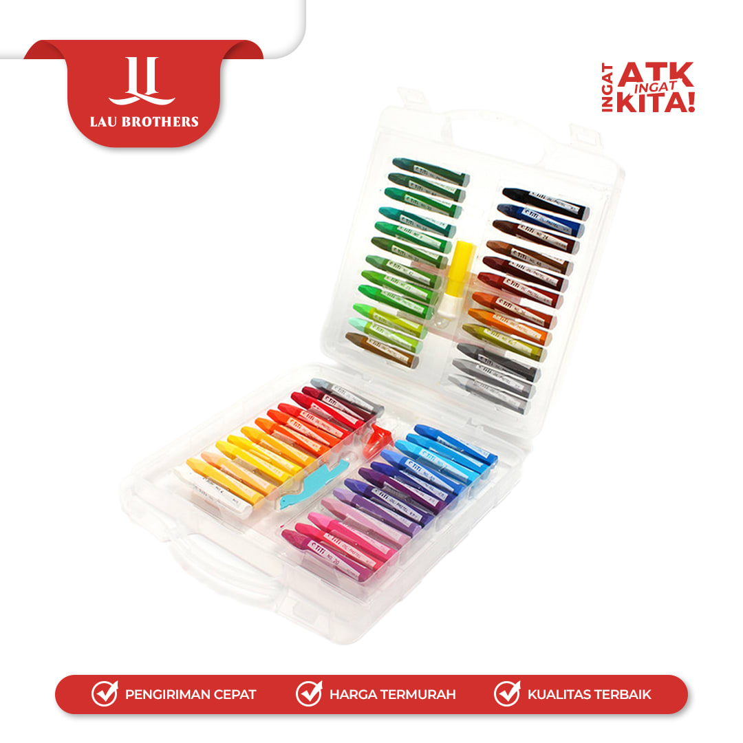 TITI KRAYON MINYAK/ CRAYON OIL PASTEL 48 TI-P-48S (1SET) - Image 3