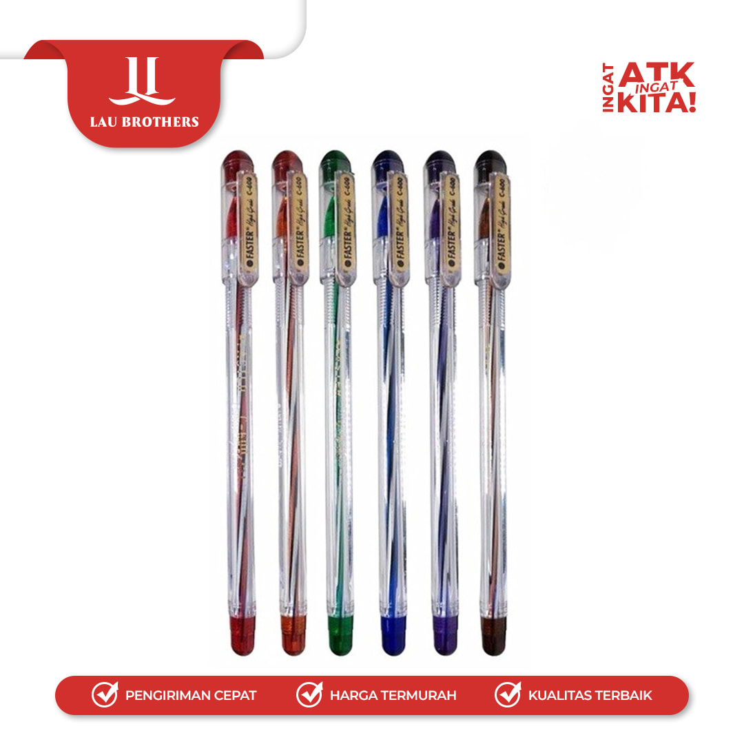 FASTER PULPEN C600 (1LSN/ 12PCS) - Image 2