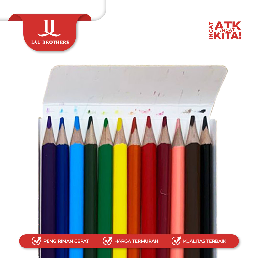 DELI PENSIL WARNA/ COLORED PENCIL 12 EC00300 (1SET) - Image 3