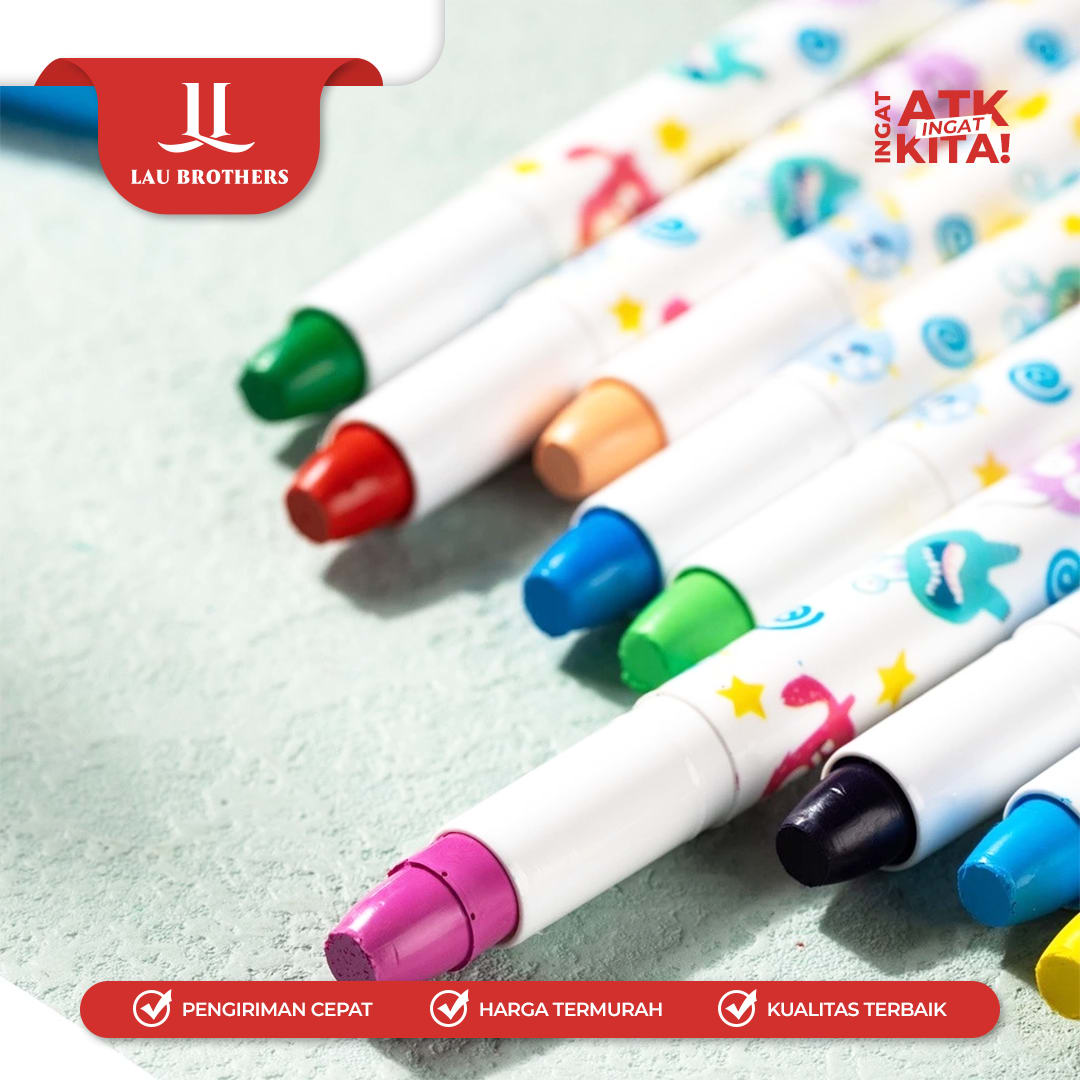 DELI KRAYON GEL/ GEL CRAYON 12 EC211-12 (1SET) - Image 3