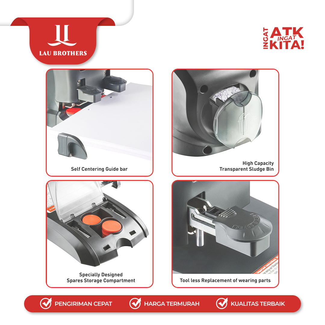 KANGARO PEMBOLONG KERTAS/ HEAVY DUTY PUNCH HOLDER HDP-2160N (1UNIT) - Image 3