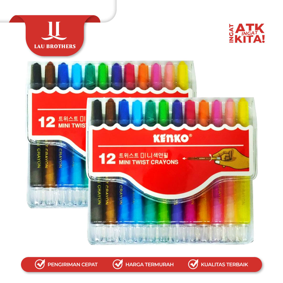 KENKO KRAYON PUTAR/ TWIST CRAYON 12 (1SET) - Image 3