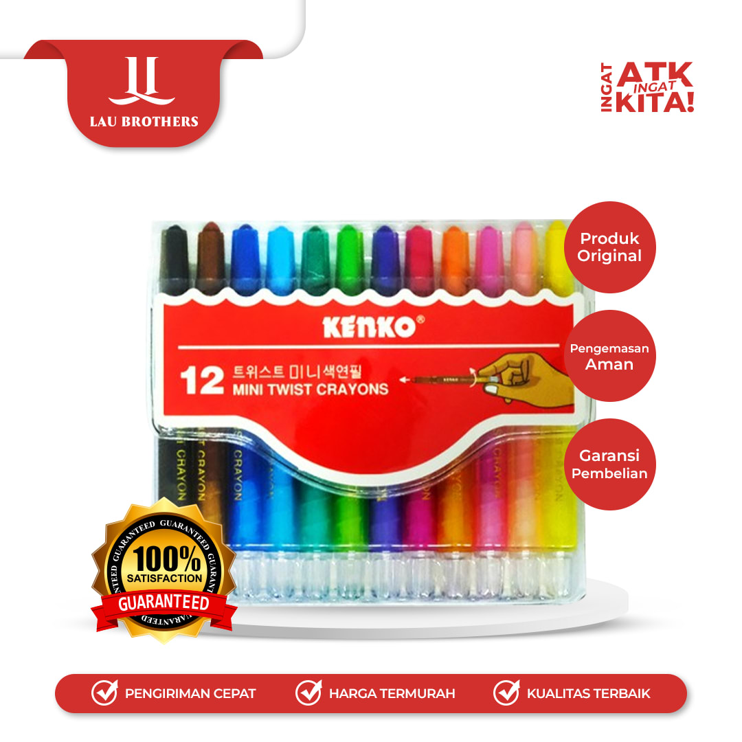 KENKO KRAYON PUTAR/ TWIST CRAYON 12 (1SET)