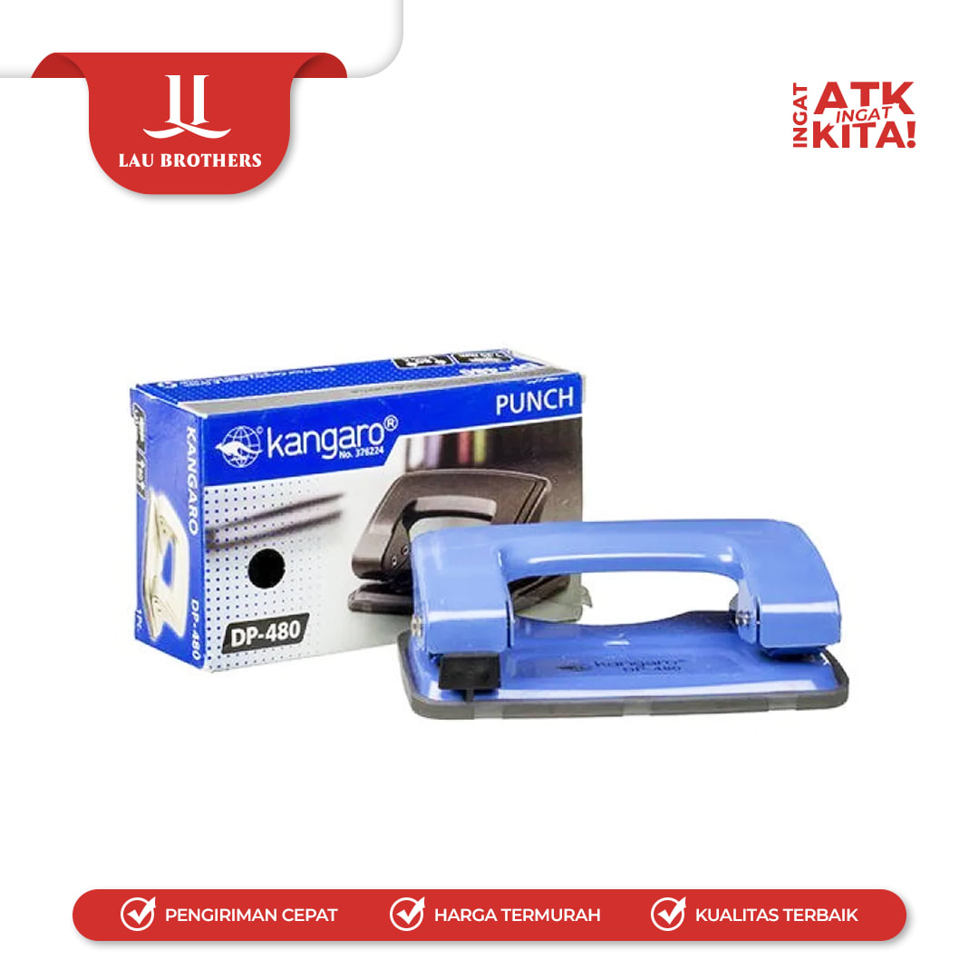 KANGARO PEMBOLONG KERTAS/ HOLE PUNCH DP-480 (1PC) - Image 3