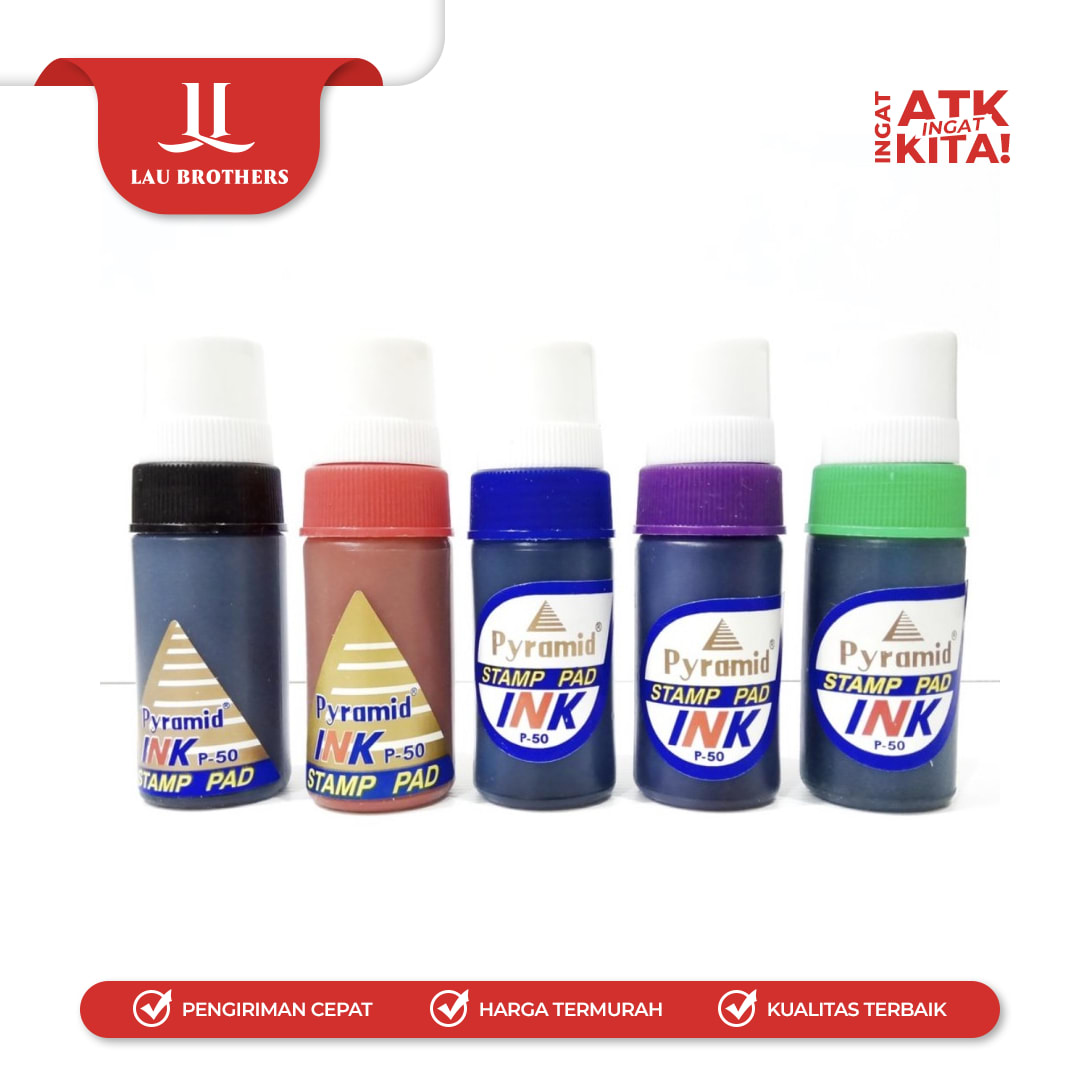 PYRAMID TINTA STEMPEL/ STAMP INK 50CC (1PC) - Image 2