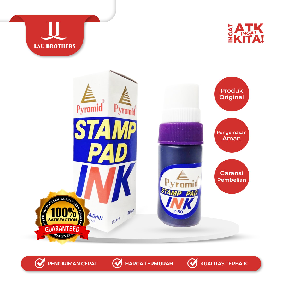 PYRAMID TINTA STEMPEL/ STAMP INK 50CC (1PC)