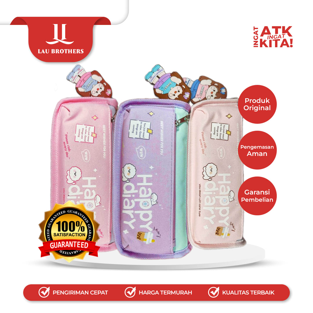 KAYAGI TEMPAT PENSIL HAPPY DIARY KY-7612 (1PC)