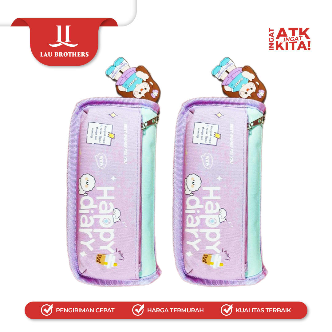 KAYAGI TEMPAT PENSIL HAPPY DIARY KY-7612 (1PC) - Image 3