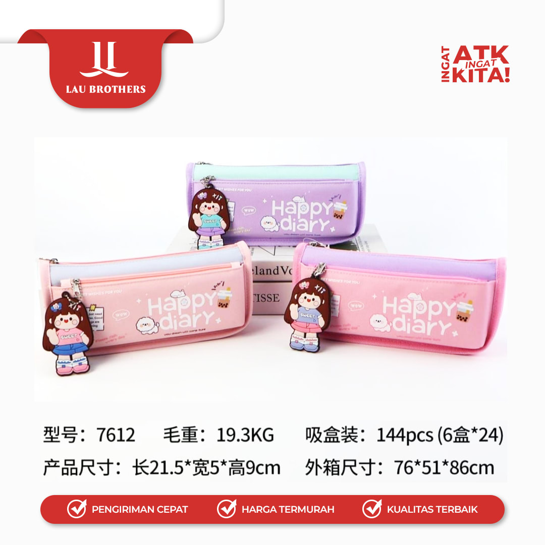 KAYAGI TEMPAT PENSIL HAPPY DIARY KY-7612 (1PC) - Image 2