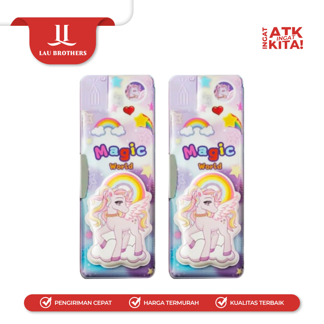 XIAOLINGJING TEMPAT PENSIL MAGNET MAGIC WORLD 35300-B (1PC) - Image 4