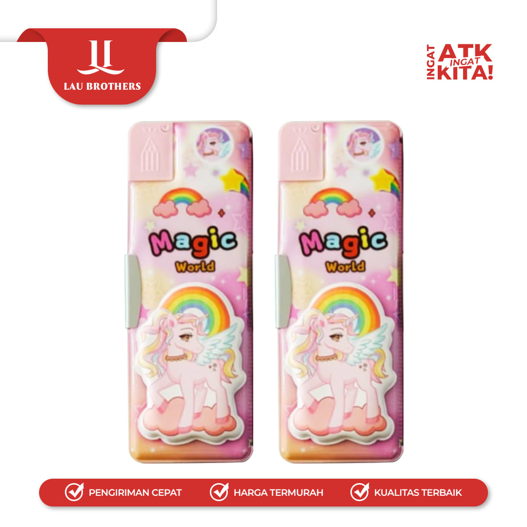 XIAOLINGJING TEMPAT PENSIL MAGNET MAGIC WORLD 35300-B (1PC) - Image 3