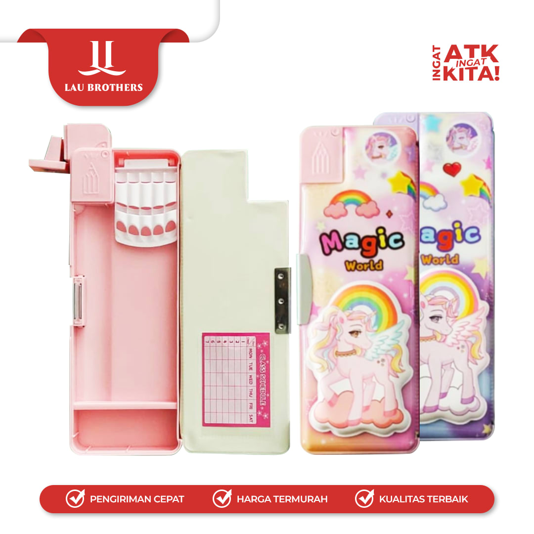 XIAOLINGJING TEMPAT PENSIL MAGNET MAGIC WORLD 35300-B (1PC) - Image 2