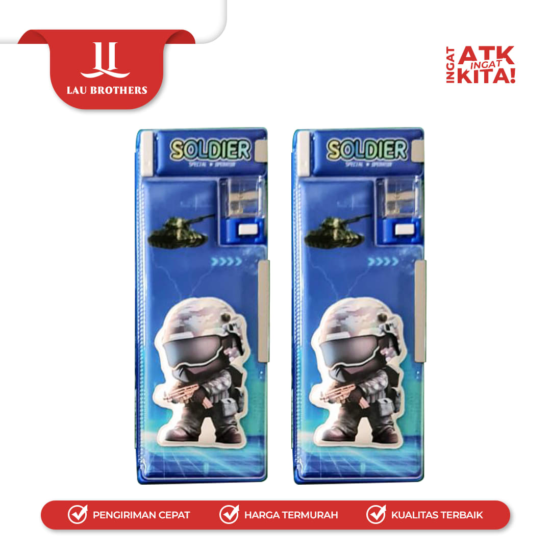 XIAOLINGJING TEMPAT PENSIL MAGNET SOLDIER 35306-A (1PC) - Image 3