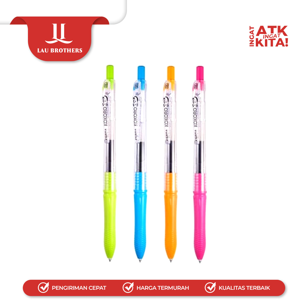 ZEBRA PULPEN KOKORO 0.5mm (1LSN/ 12PCS) - Image 2
