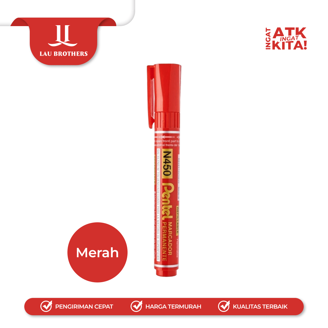 PENTEL SPIDOL PERMANENT/ PERMANENT MARKER N450 (1PC) - Image 4