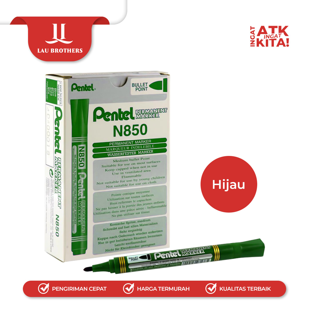 PENTEL SPIDOL PERMANENT/ PERMANENT MARKER N850 (1PC) - Image 4