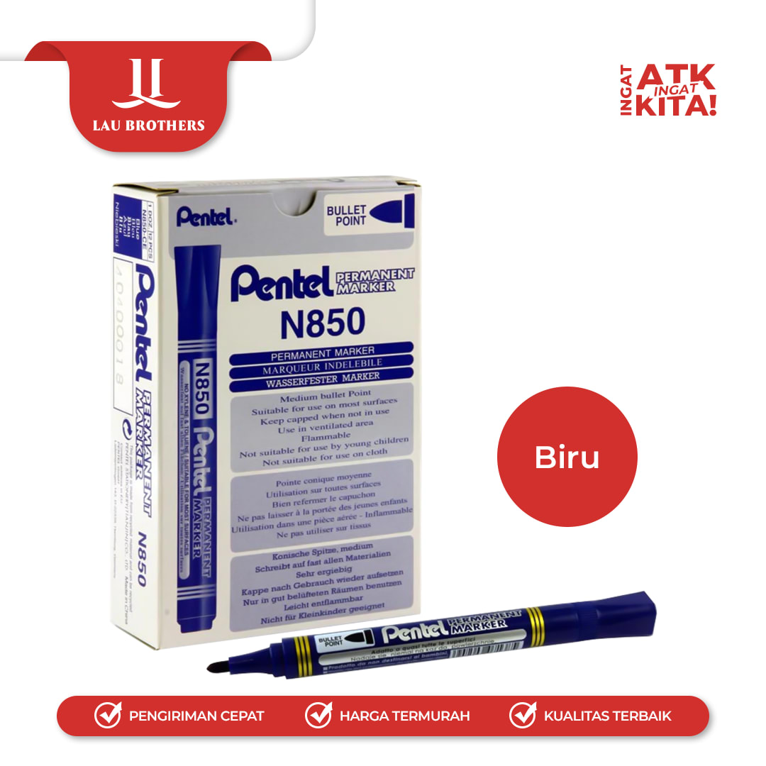PENTEL SPIDOL PERMANENT/ PERMANENT MARKER N850 (1PC) - Image 3