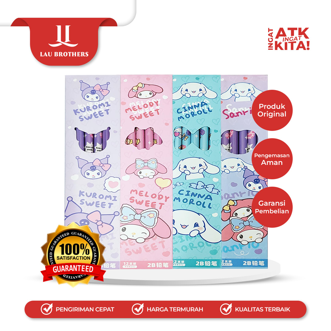 ZBANG PENSIL 2B SANRIO 3691 (1LSN/ 12PCS)