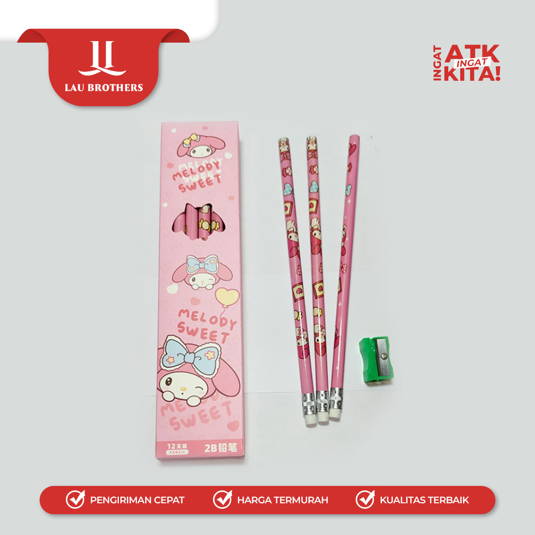 ZBANG PENSIL 2B SANRIO 3691 (1LSN/ 12PCS) - Image 4